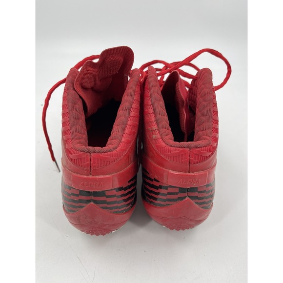 Nike Zoom Air Alpha‎ Talon Football Cleats Men's Sz 12 Red / Black Promo Sample - Picture 9 of 14